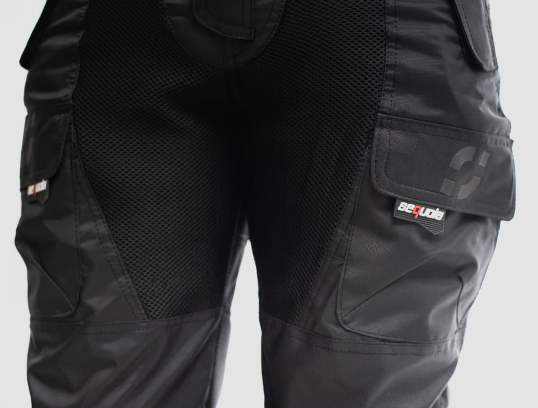 Pantalón MESH - Pantalón de Malla Impermeable con Protecciones Removibles especial para Clima cálido - Vista 9 | Sequoia Speed
