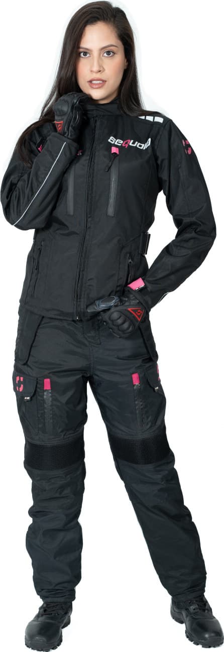 Chaqueta Black Pro Dama - Chaqueta de Protección de Moto para Damas Impermeable Sequoia Speed tallas disponibles - Bogota ...