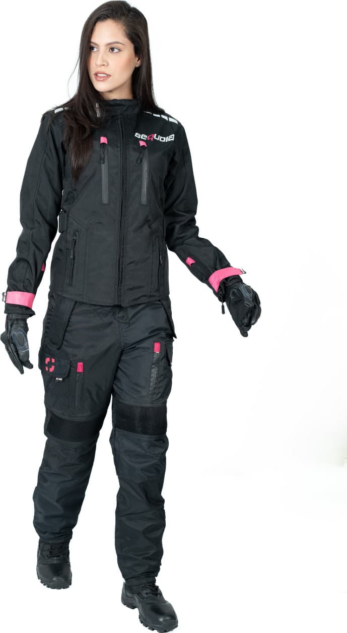 Chaqueta Black Pro Dama - Chaqueta de Protección de Moto para Damas Impermeable Sequoia Speed fabricacion colombiana Sequo...