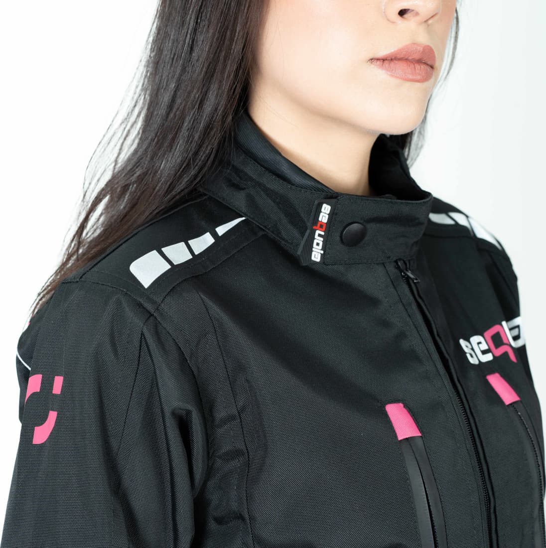 Chaqueta Black Pro Dama - Chaqueta de Protección de Moto para Damas Impermeable Sequoia Speed impermeable para moto Colombia