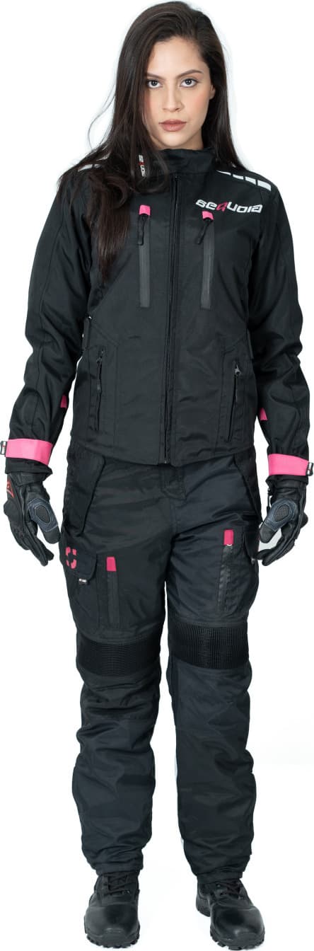 Chaqueta Black Pro Dama - Chaqueta de Protección de Moto para Damas Impermeable Sequoia Speed impermeable para moto Colombia