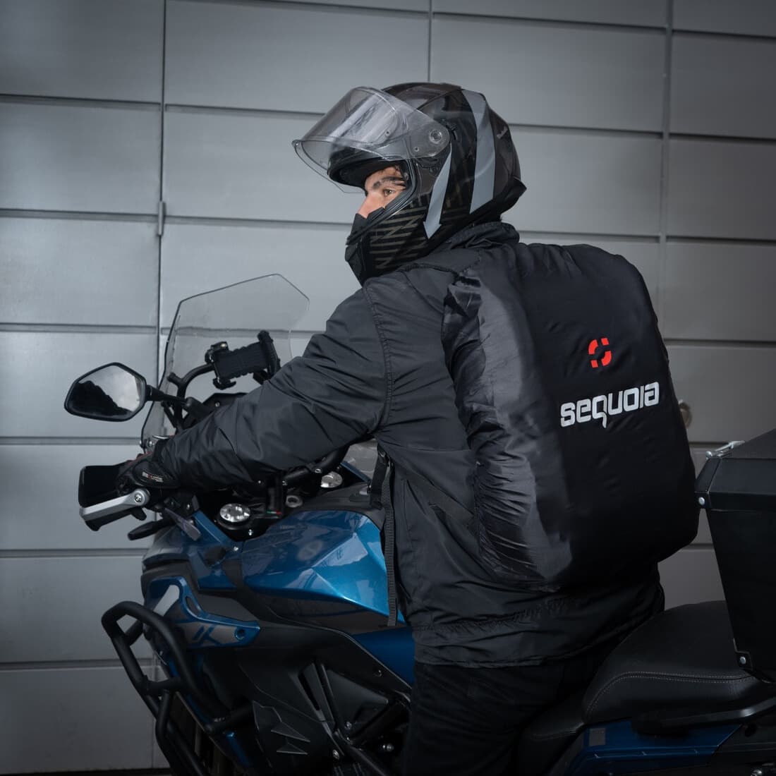 Combo Impermeable Hydra + Zapatones Sequoia Suela dura+ forro morral + Guantes Moto, Motociclismo detalle costuras termose...