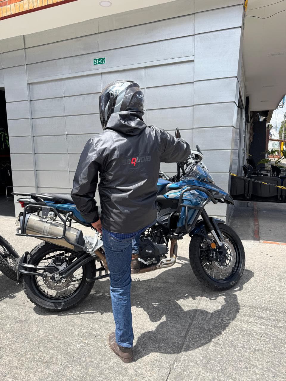 Chaqueta Reflectiva Doble Faz Tornasol impermeable de Moto para Mujer y Caballeros