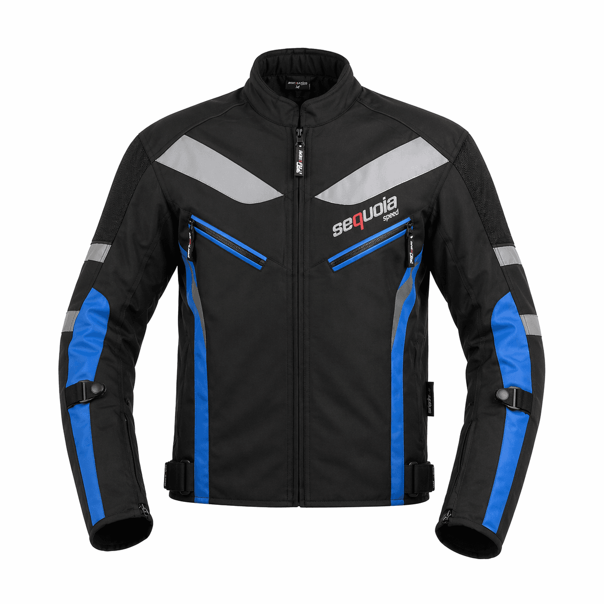 Chaqueta Carrera Blue - Chaqueta de Protección de Moto, Impermeable Sequoia Speed