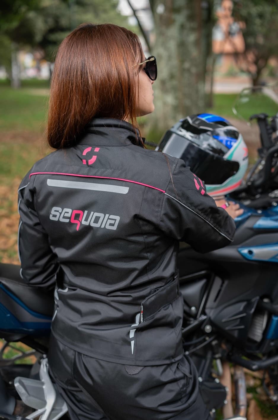 Chaqueta Black Pro Mujer - Chaqueta de Protección de Moto para Mujer Impermeable Sequoia Speed