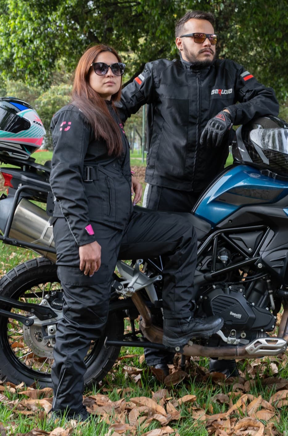 Chaqueta Black Pro Mujer - Chaqueta de Protección de Moto para Mujer Impermeable Sequoia Speed