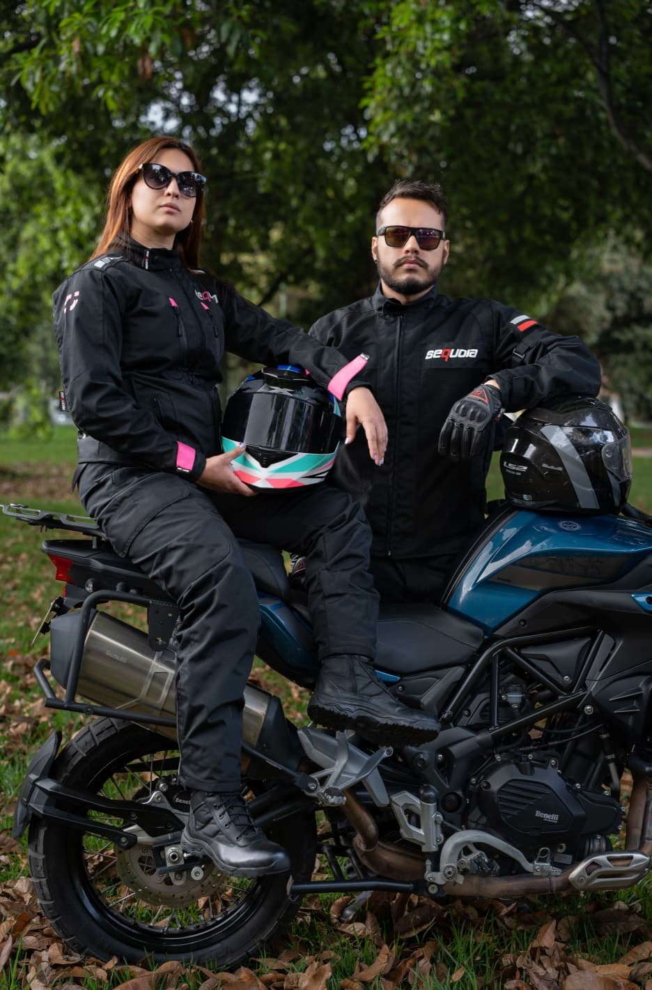 Chaqueta Black Pro Mujer - Chaqueta de Protección de Moto para Mujer Impermeable Sequoia Speed