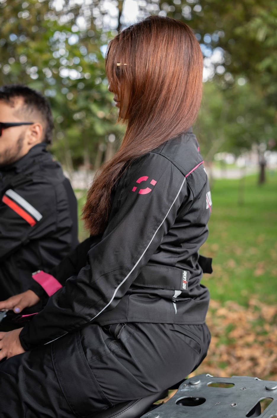 Chaqueta Black Pro Mujer - Chaqueta de Protección de Moto para Mujer Impermeable Sequoia Speed