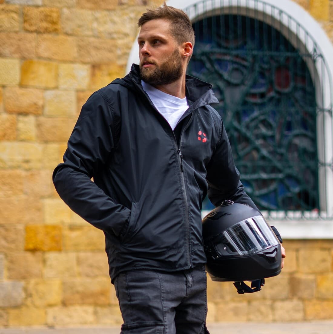 Chaqueta City Impermeable con Protecciones Removibles Certificadas Unisex