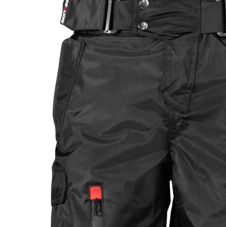 Pantalón BLACK PRO - Pantalón de Protección impermeable para Motorizado con Protecciones Certificadas
