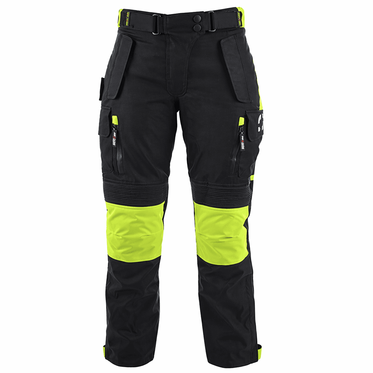 Pantalón GAS GREEN, Protección Rodillas Certificadas Removibles, Impermeable - Pantalones para Moto para moto