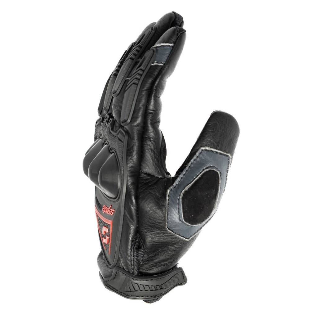 Guantes Caña corta de Cuero Raptor para Moto de Protección