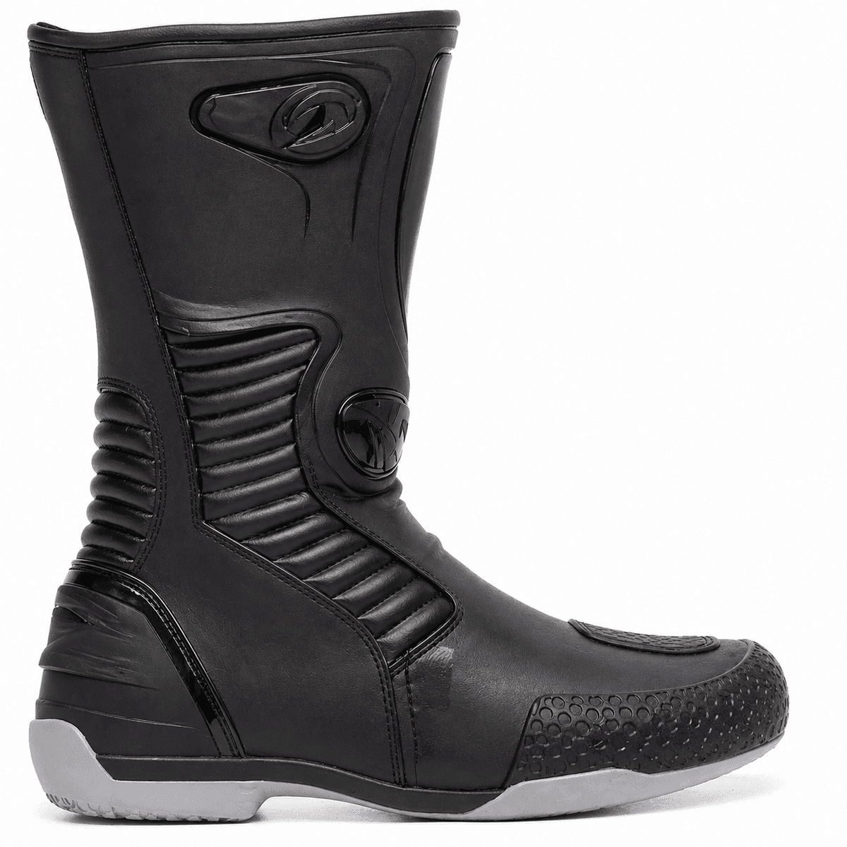 Botas de Caucho Impermeables Dakar Negra Moto, Motociclismo