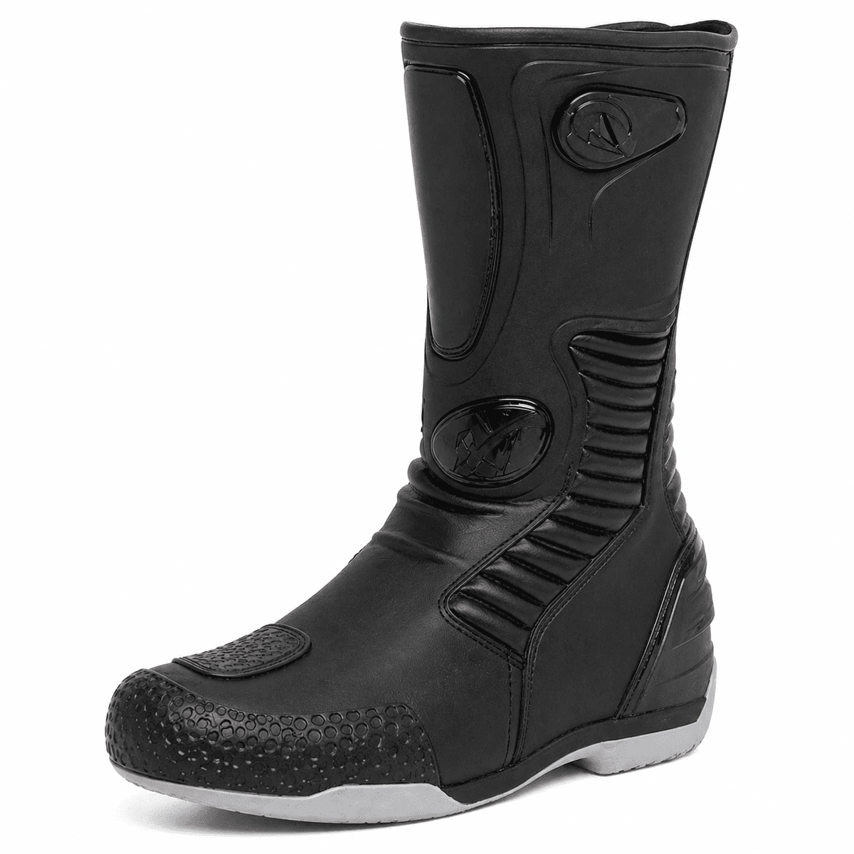 Botas de Caucho Impermeables Dakar Negra Moto, Motociclismo