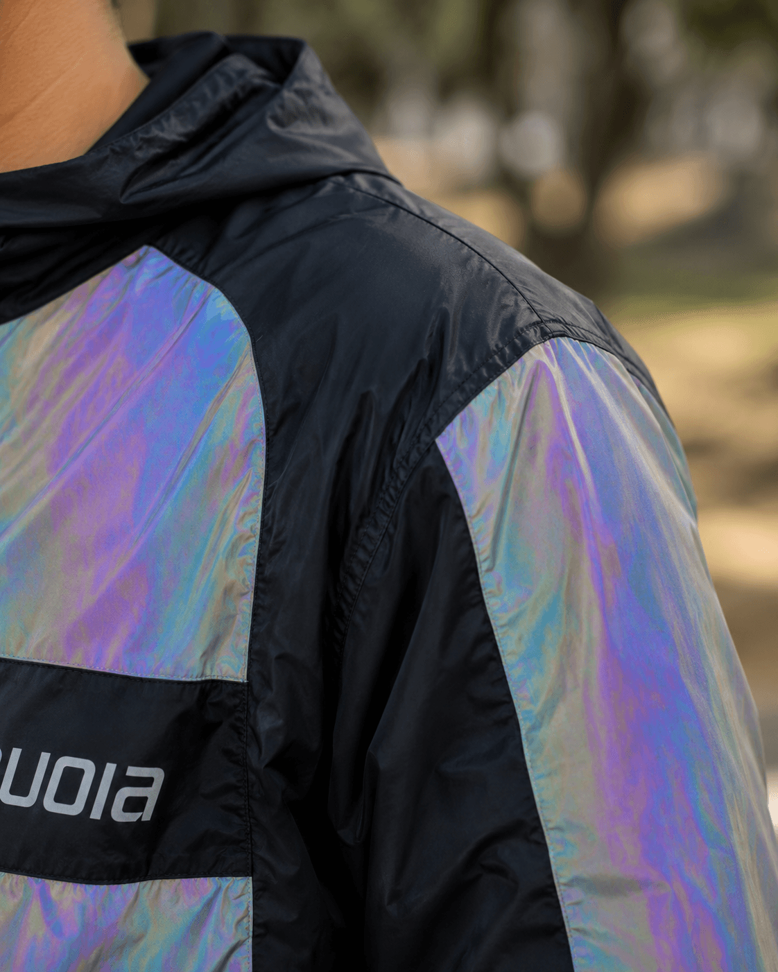 Chaqueta Reflectiva Doble Faz Tornasol impermeable de Moto para Mujer y Caballeros
