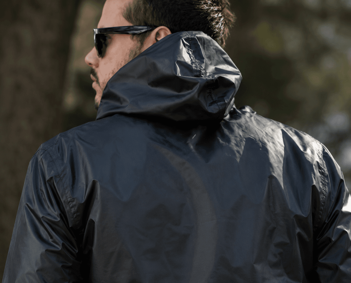 Chaqueta Reflectiva Doble Faz Gris Plata impermeable de Moto para Mujer y Caballeros
