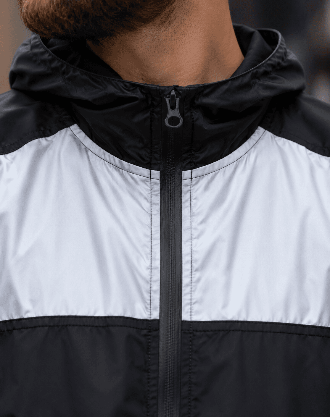 Chaqueta Reflectiva Negra Firefly II con Protecciones Moto Motociclista - Bicicleta - Ciclismo
